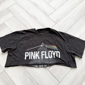 🩶 Dark Gray Pink Floyd Crop Top